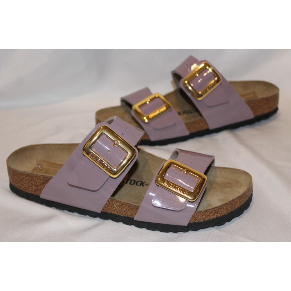 Birkenstock Sydney Big Buckle Narrow Fit Sandals Faded Purple NEW